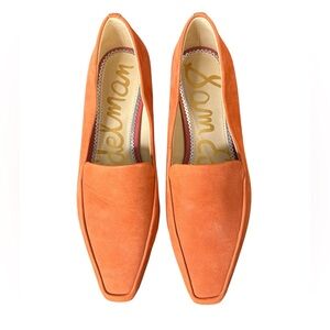 Sam Edelman Emilie Cinnamon Spice Premium Nubuck Leather Loafer Flat Sz 8.5